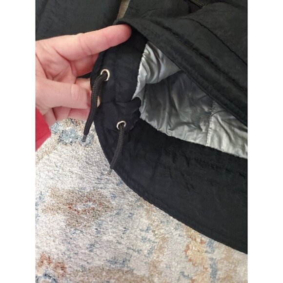 Express EXP 2000 Jacket Mens Small Black 90s Y2k Vintage Pullover Nylon Baggy - Picture 5 of 14